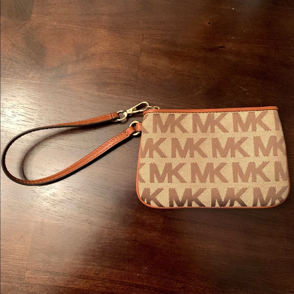 Michael Kors Tan Wristlet